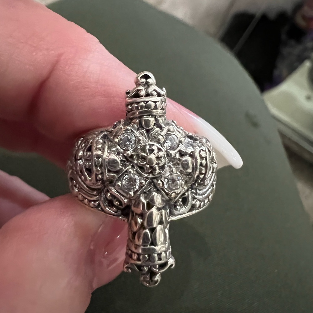 Sterling Silver Cross Ring